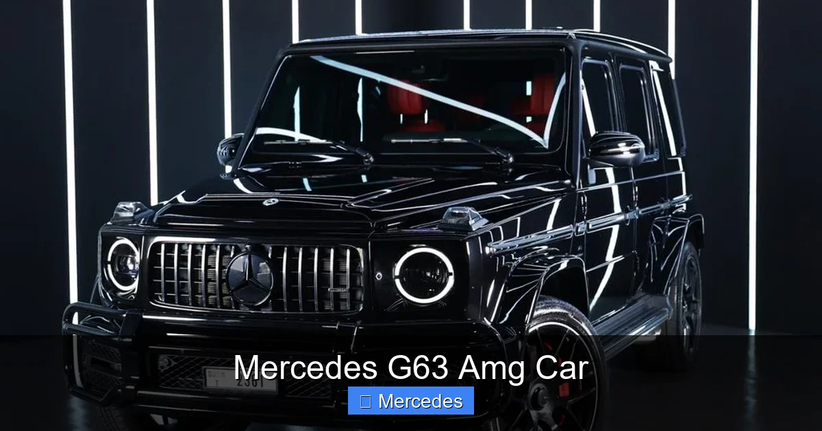 Mercedes G63 Amg Car