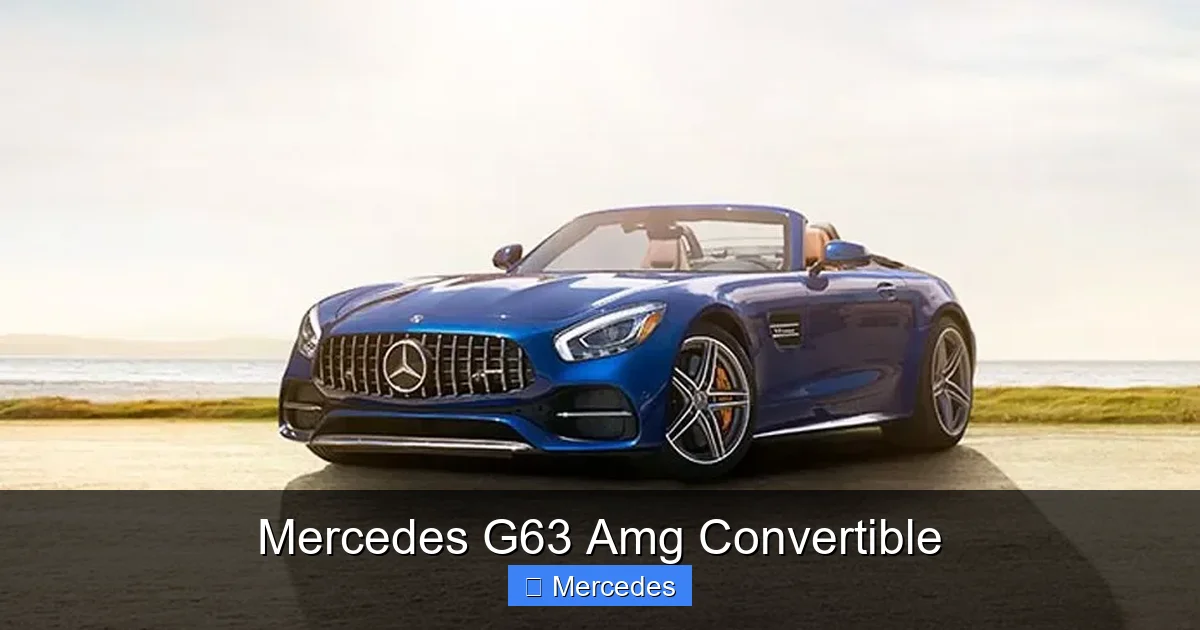 Mercedes G63 Amg Convertible