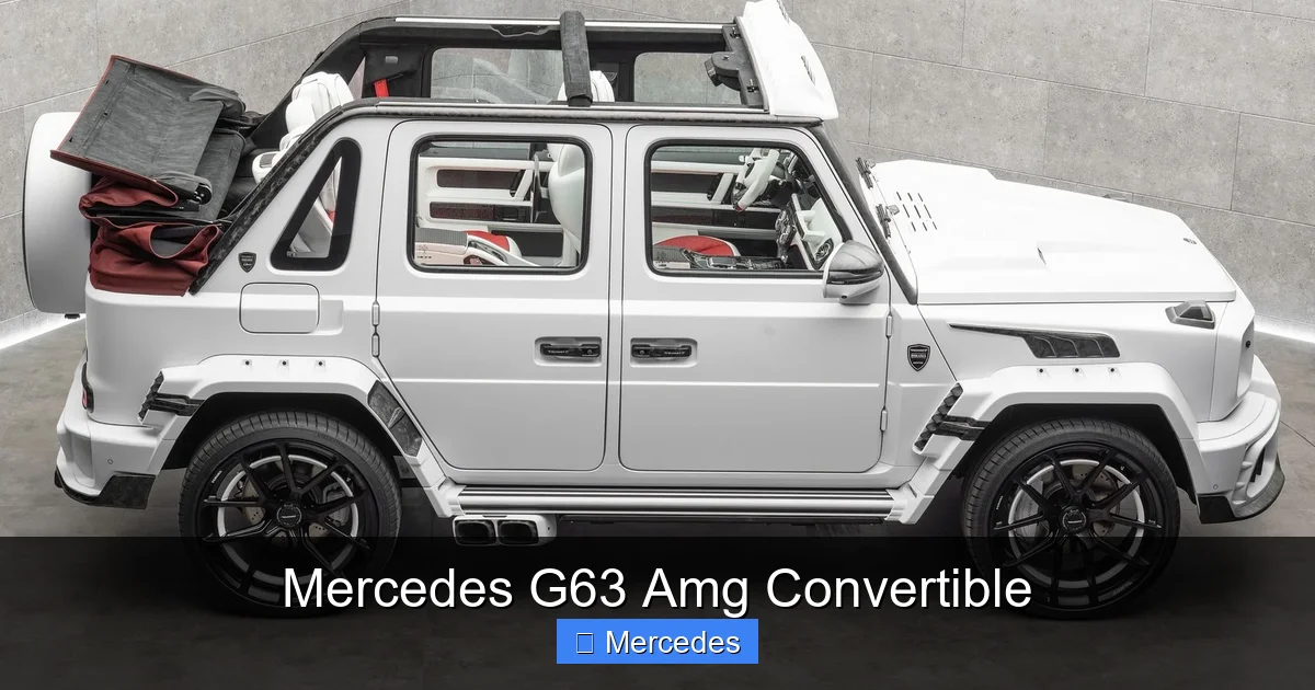 Mercedes G63 Amg Convertible