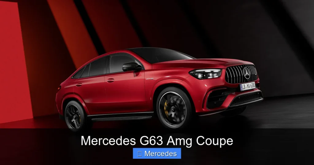 Mercedes G63 Amg Coupe