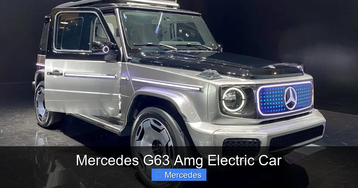 Mercedes G63 Amg Electric Car