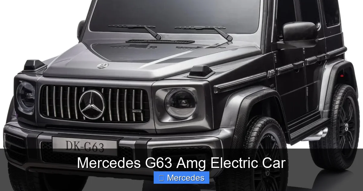 Mercedes G63 Amg Electric Car
