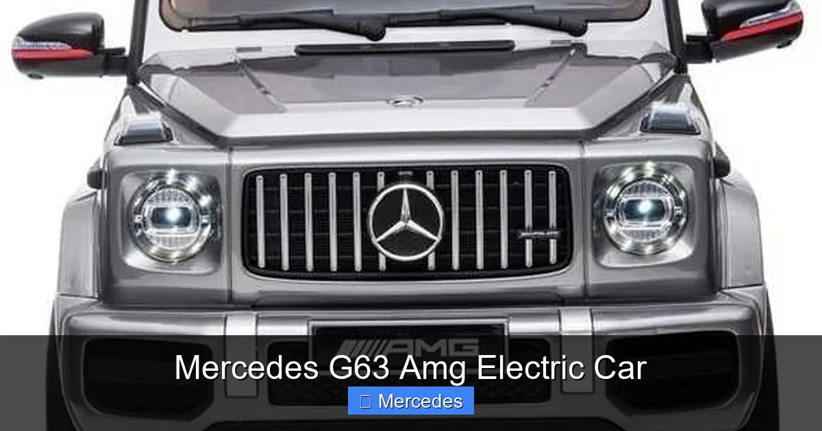 Mercedes G63 Amg Electric Car