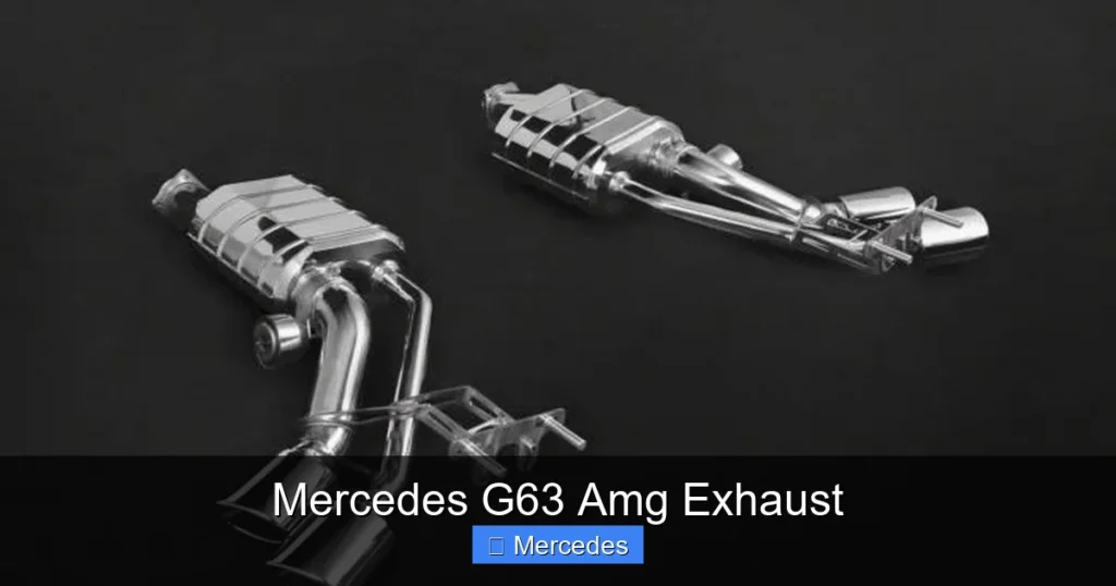 Mercedes G63 Amg Exhaust