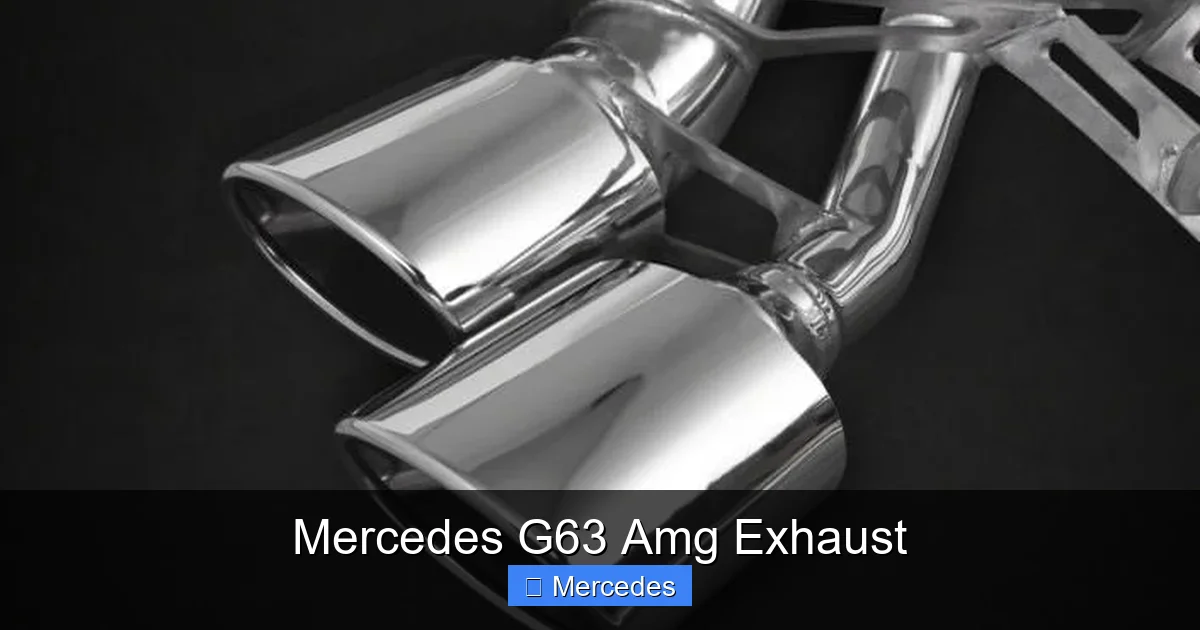 Mercedes G63 Amg Exhaust