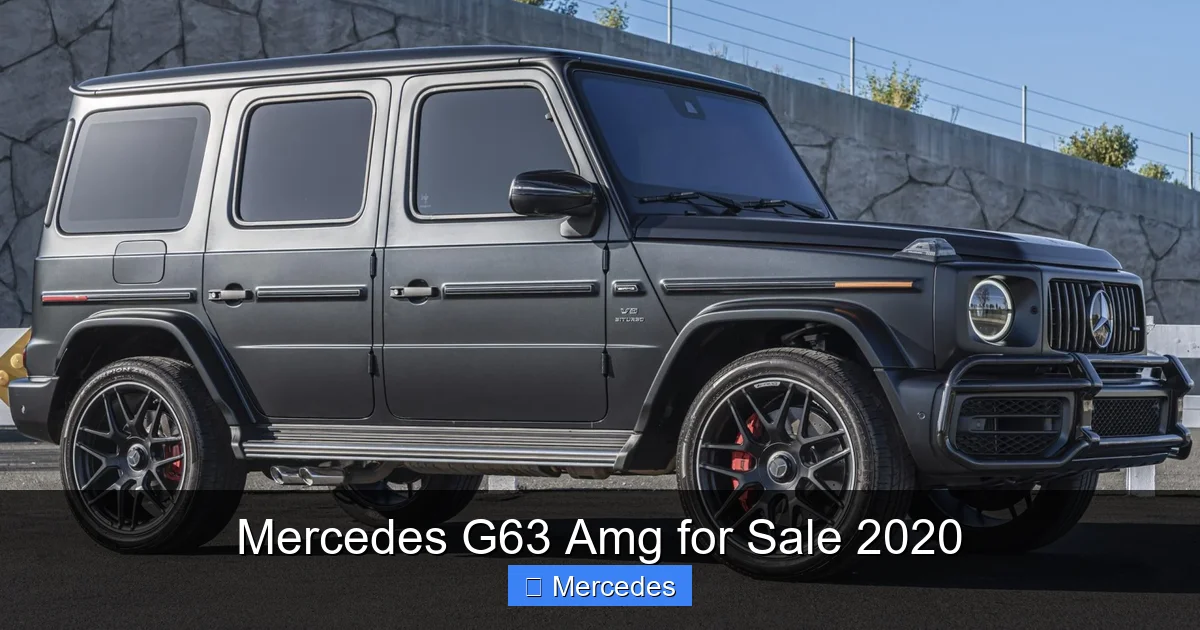 Mercedes G63 Amg for Sale 2020