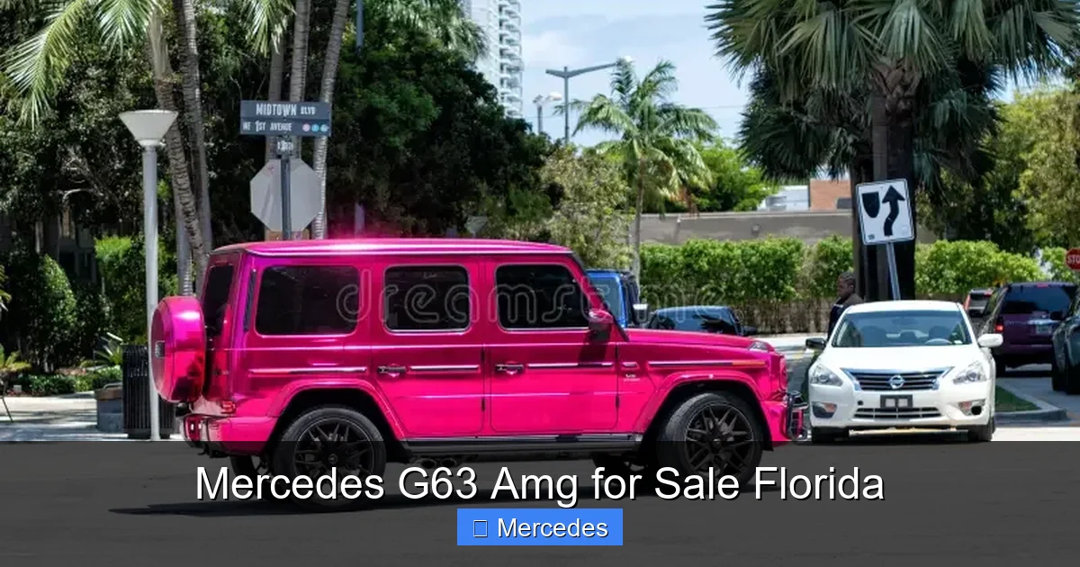 Mercedes G63 Amg for Sale Florida