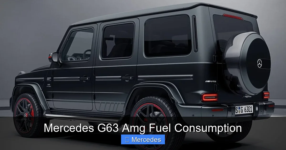Mercedes G63 Amg Fuel Consumption