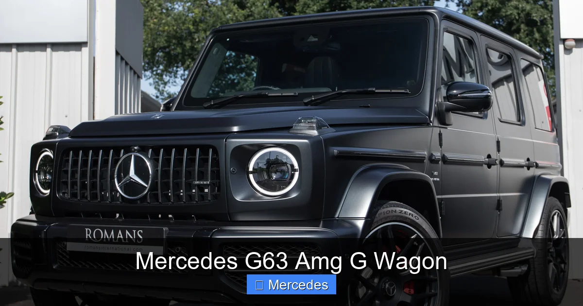 Mercedes G63 Amg G Wagon