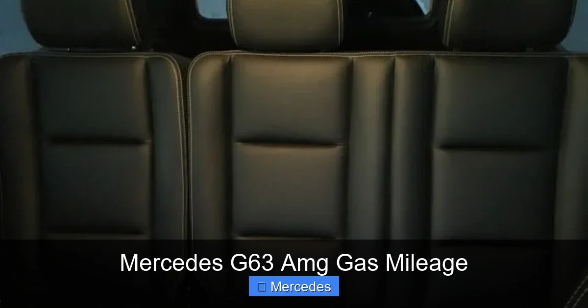 Mercedes G63 Amg Gas Mileage