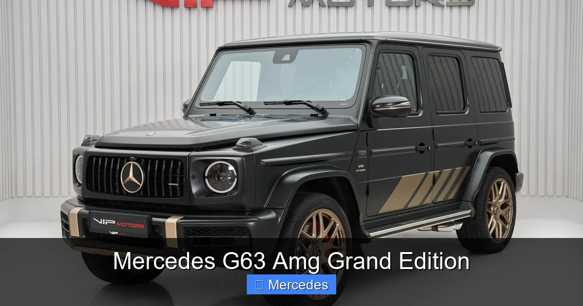 Mercedes G63 Amg Grand Edition