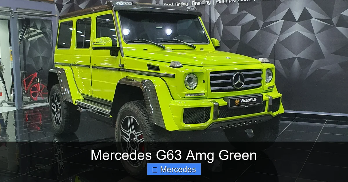 Mercedes G63 Amg Green