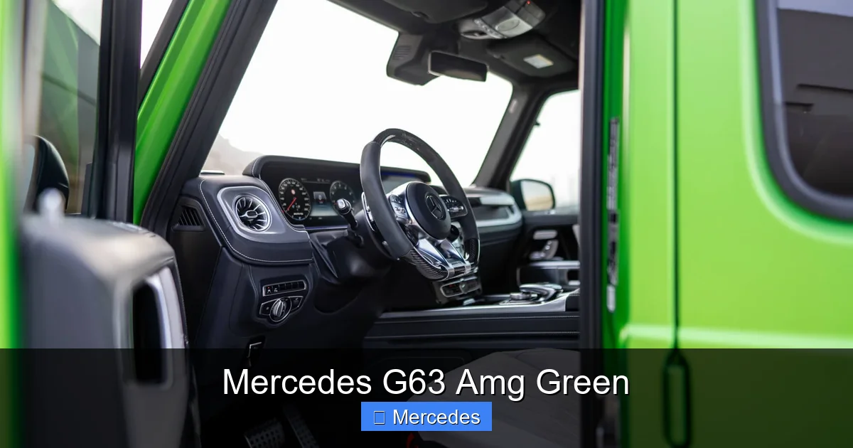 Mercedes G63 Amg Green