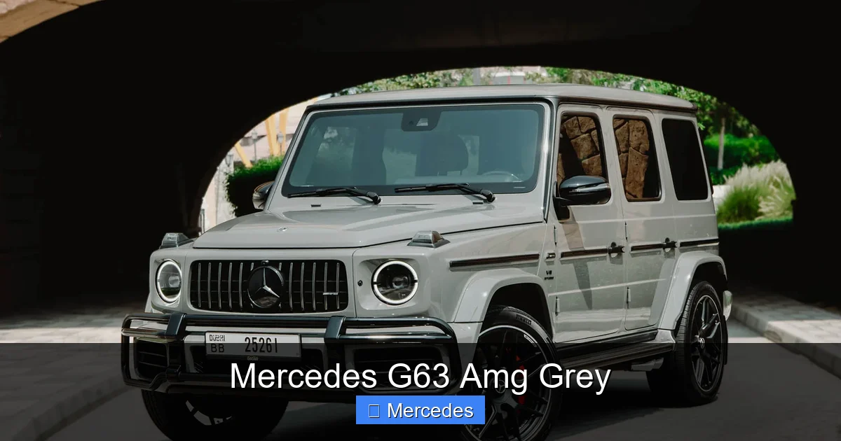 Mercedes G63 Amg Grey