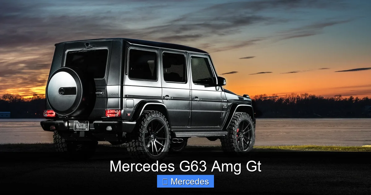 Mercedes G63 Amg Gt