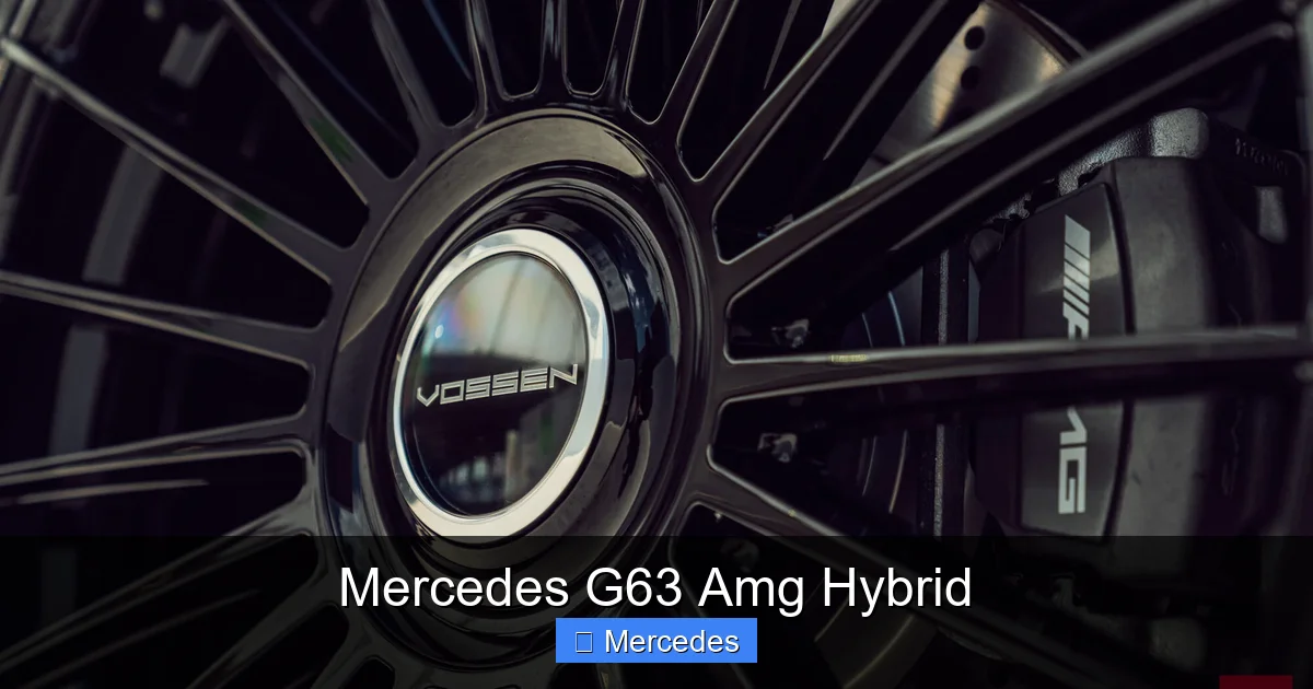 Mercedes G63 Amg Hybrid