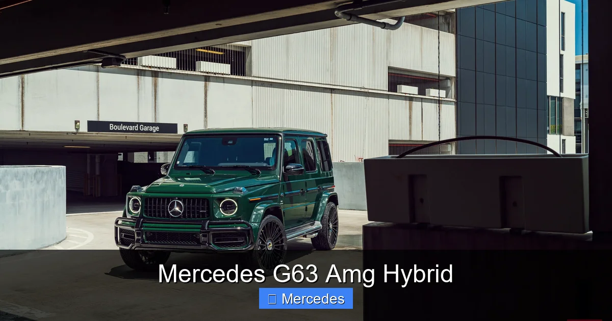 Mercedes G63 Amg Hybrid