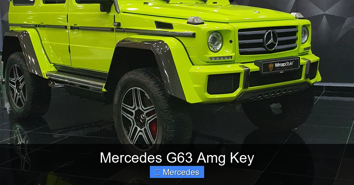 Mercedes G63 Amg Key