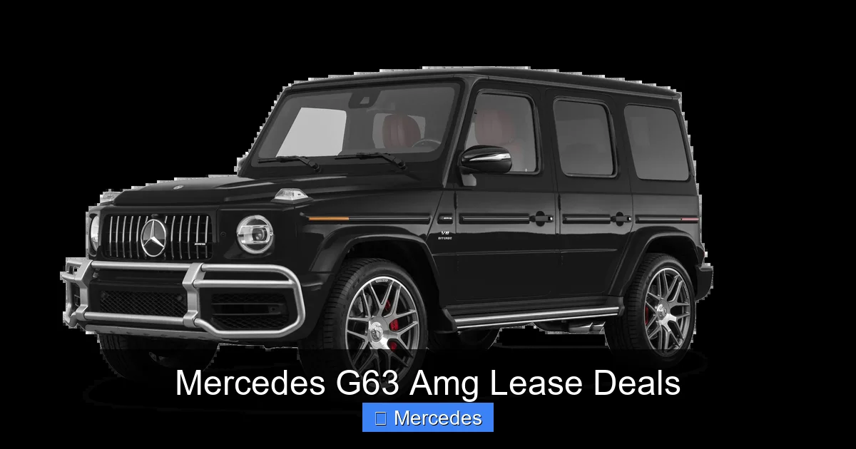 Mercedes G63 Amg Lease Deals