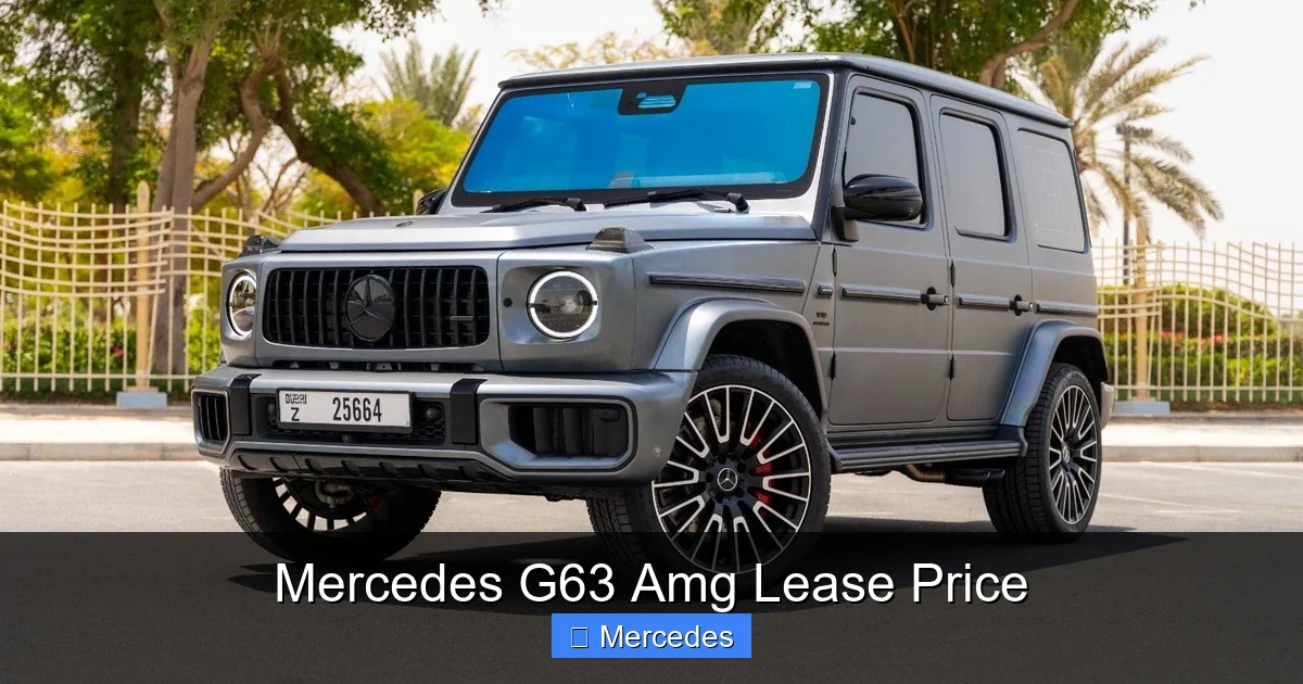Mercedes G63 Amg Lease Price