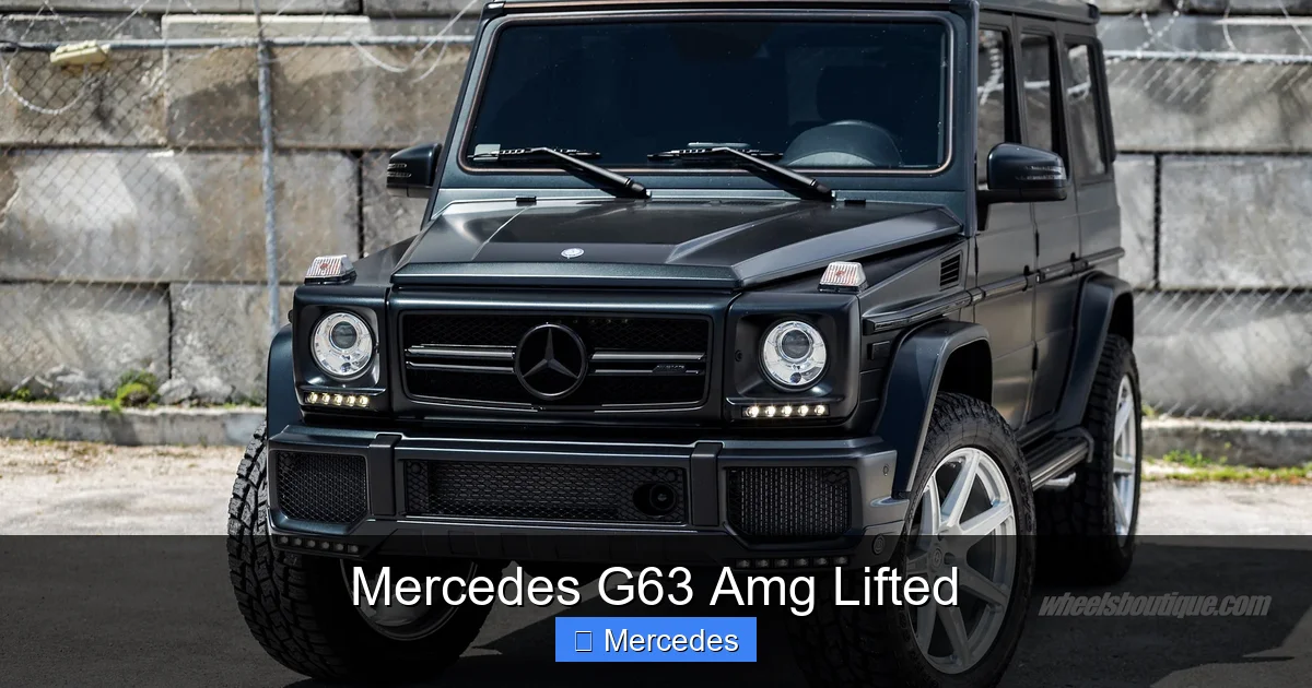 Mercedes G63 Amg Lifted