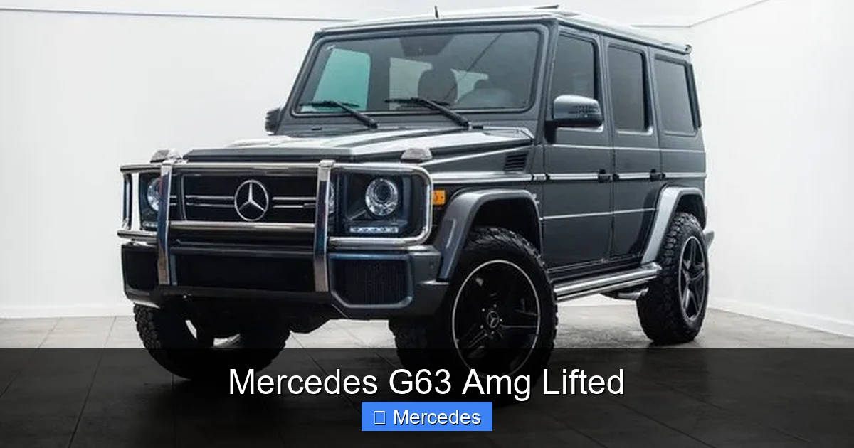 Mercedes G63 Amg Lifted