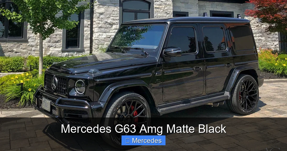 Mercedes G63 Amg Matte Black