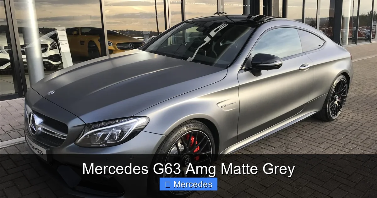 Mercedes G63 Amg Matte Grey