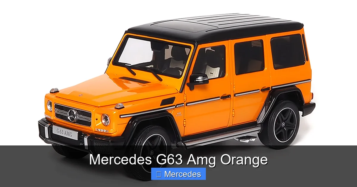 Mercedes G63 Amg Orange