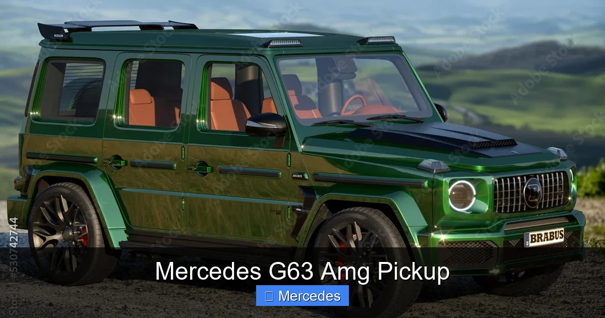 Mercedes G63 Amg Pickup