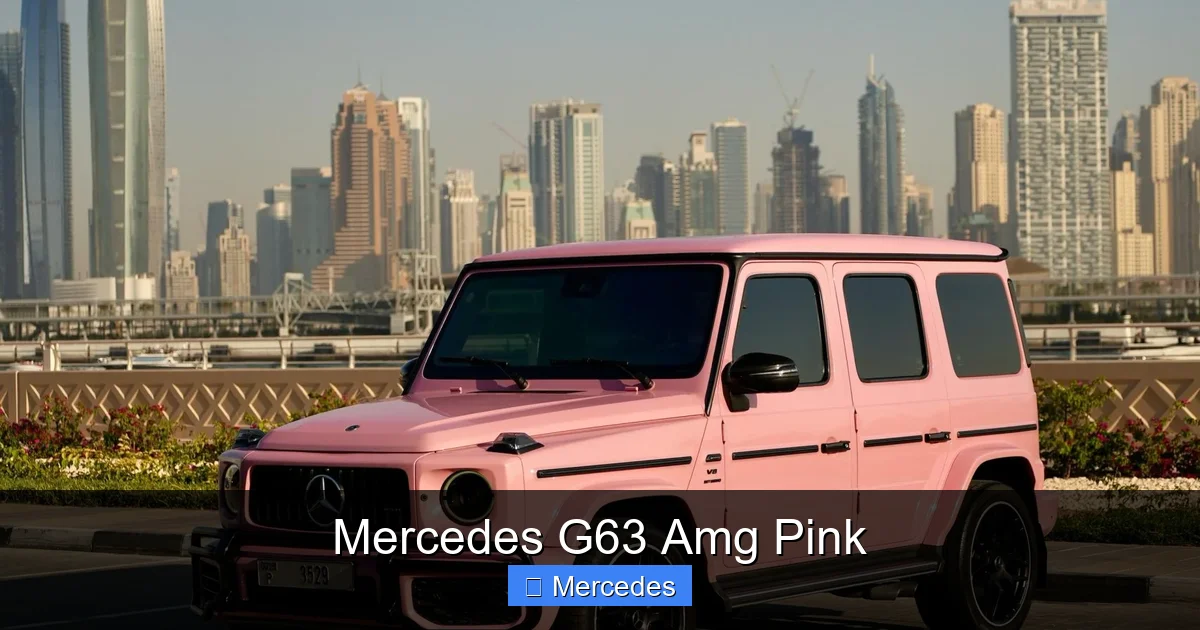 Mercedes G63 Amg Pink