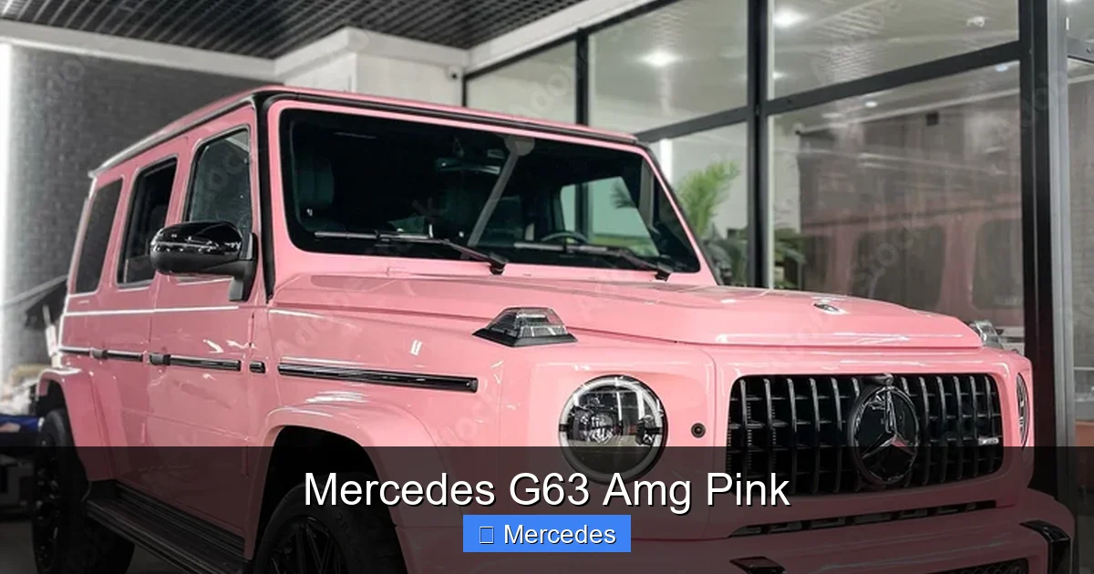 Mercedes G63 Amg Pink