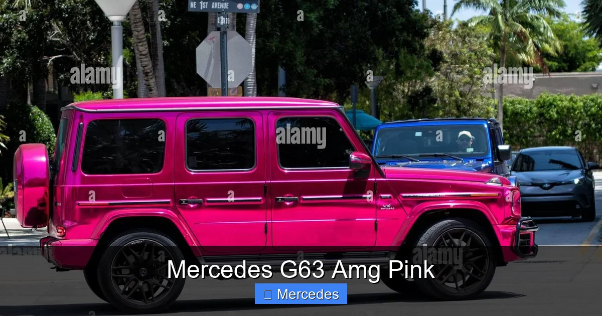 Mercedes G63 Amg Pink