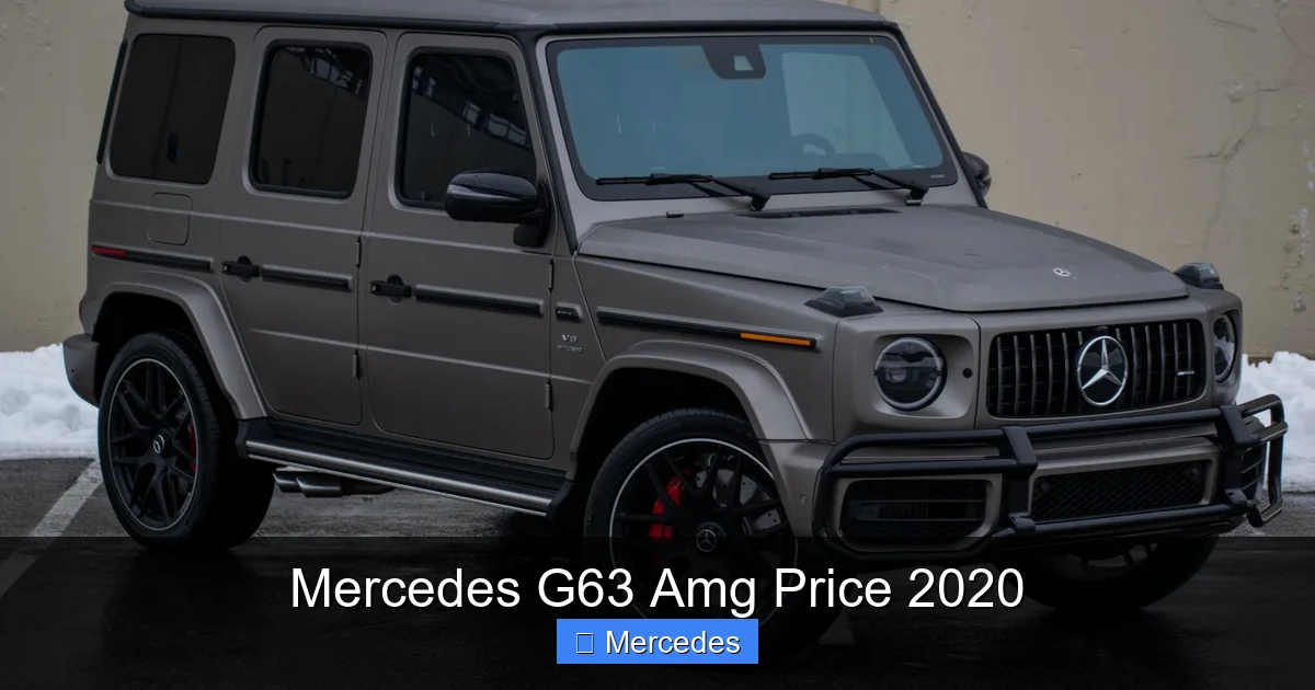 Mercedes G63 Amg Price 2020
