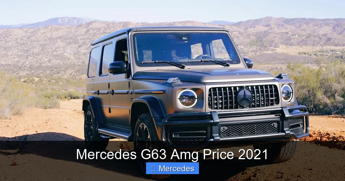 Mercedes G63 Amg Price 2021
