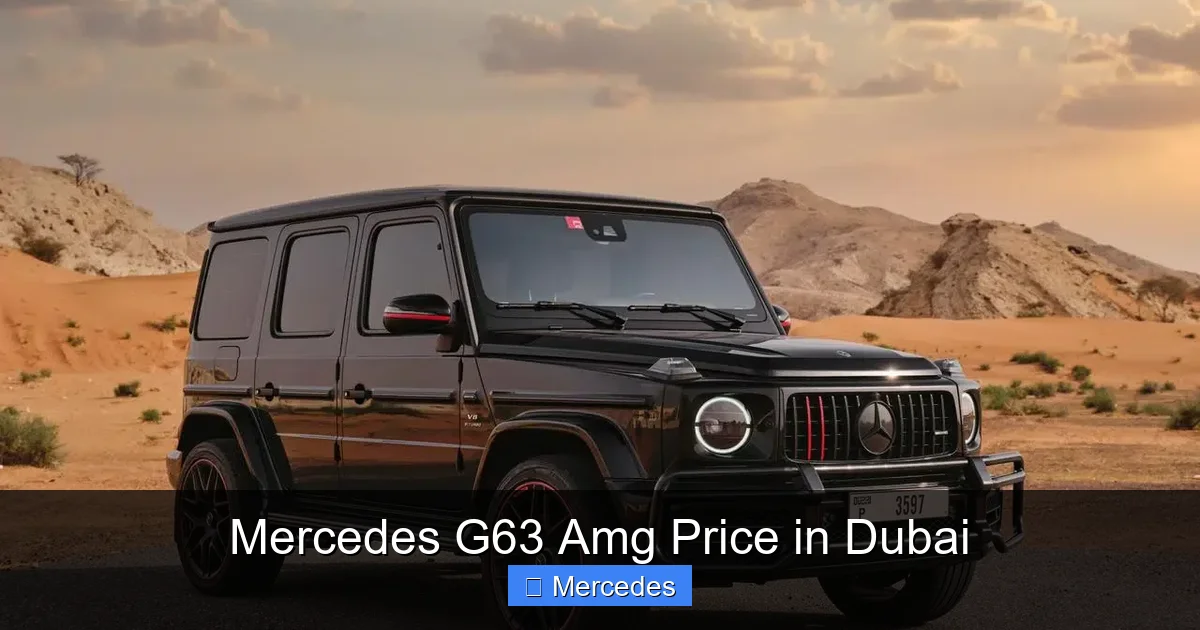 Mercedes G63 Amg Price in Dubai