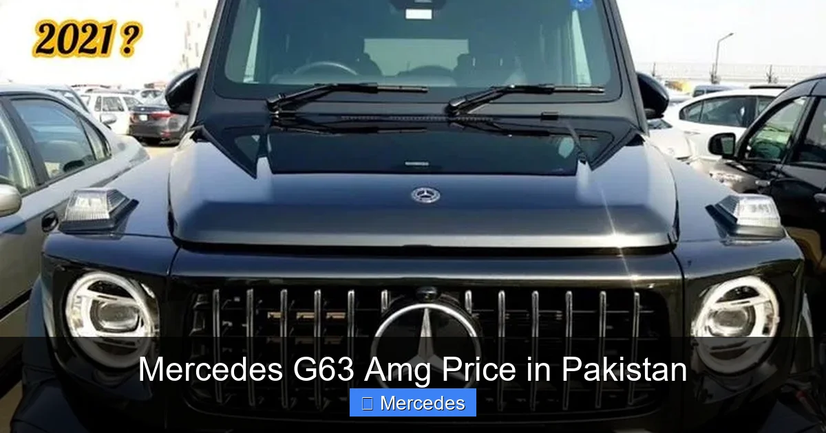 Mercedes G63 Amg Price in Pakistan