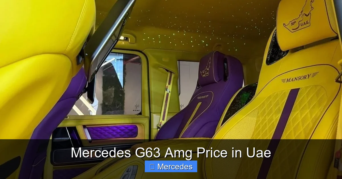 Mercedes G63 Amg Price in Uae