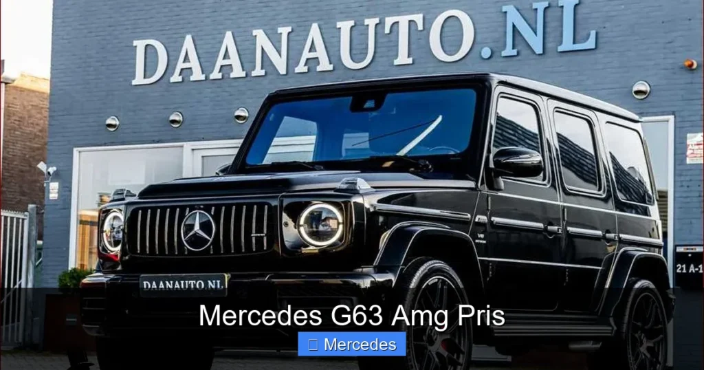 Mercedes G63 Amg Pris