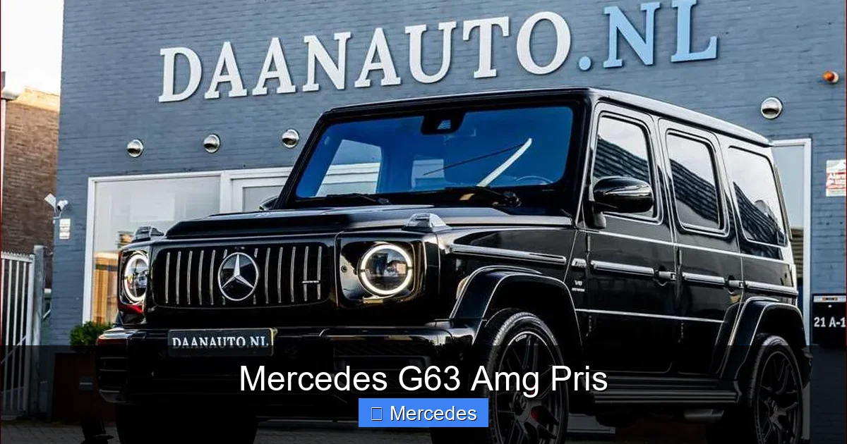 Mercedes G63 Amg Pris
