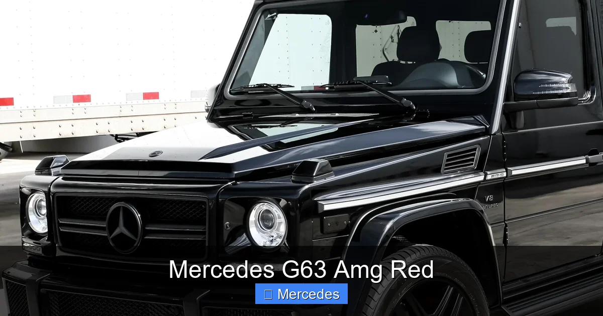 Mercedes G63 Amg Red