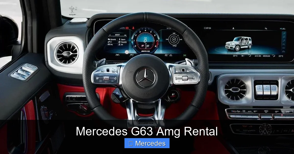 Mercedes G63 Amg Rental