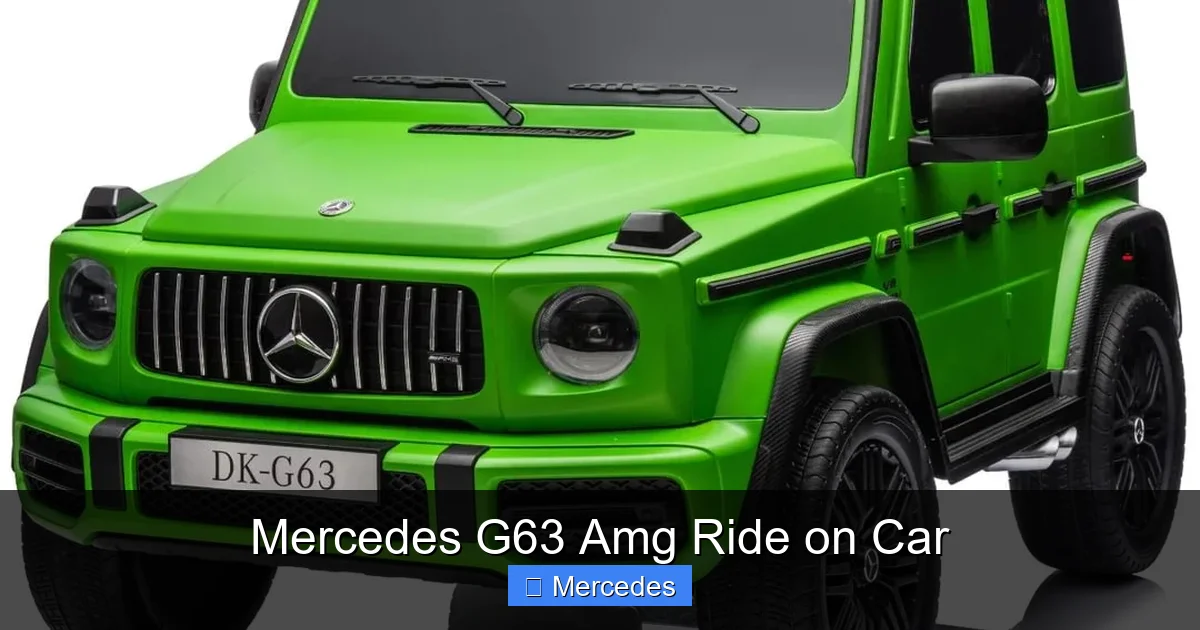 Mercedes G63 Amg Ride on Car