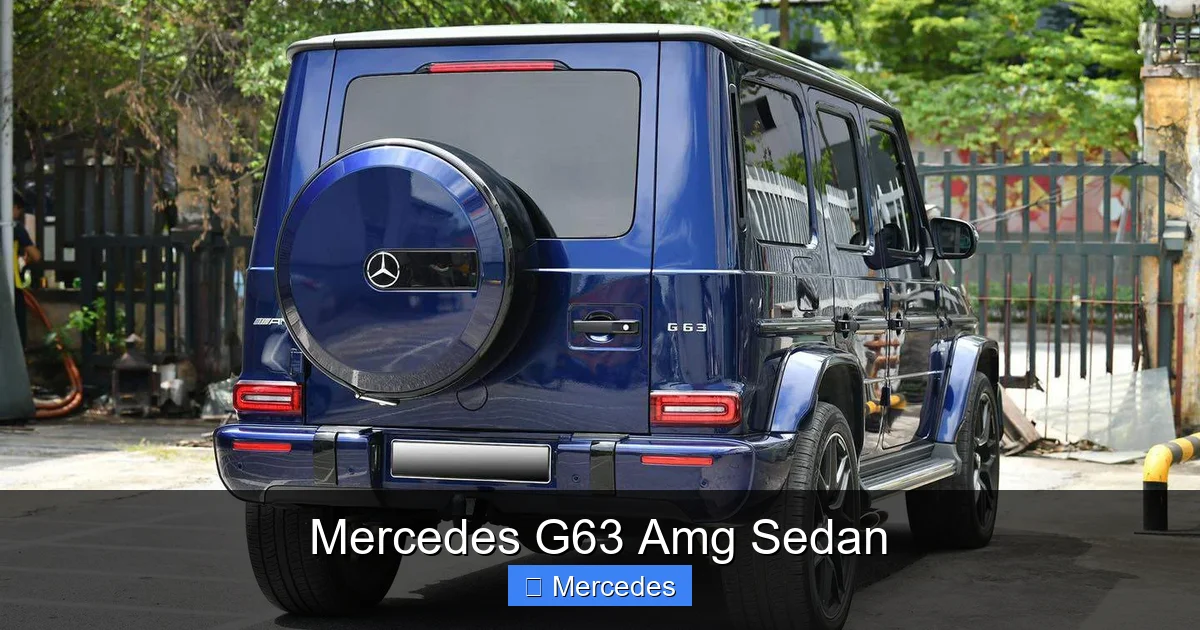 Mercedes G63 Amg Sedan