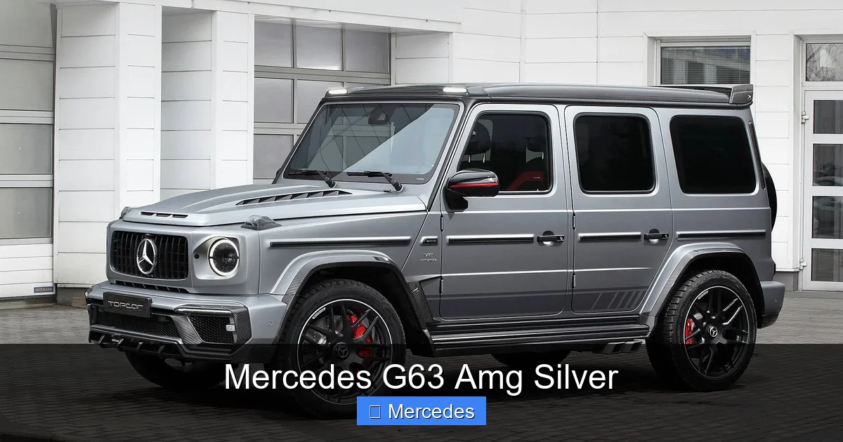 Mercedes G63 Amg Silver