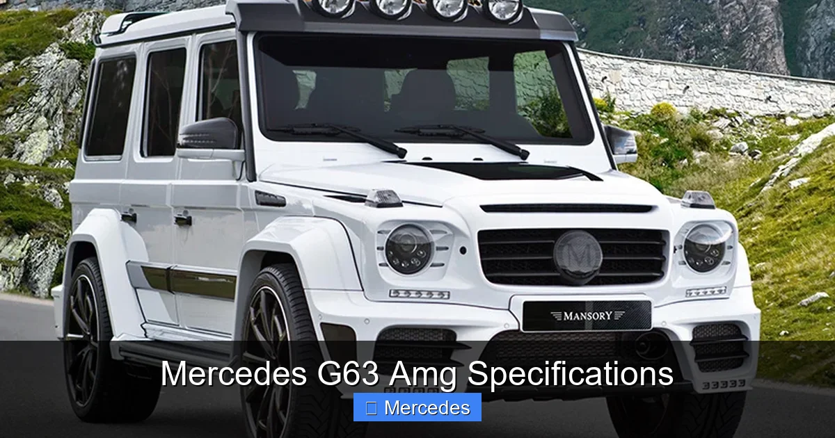 Mercedes G63 Amg Specifications