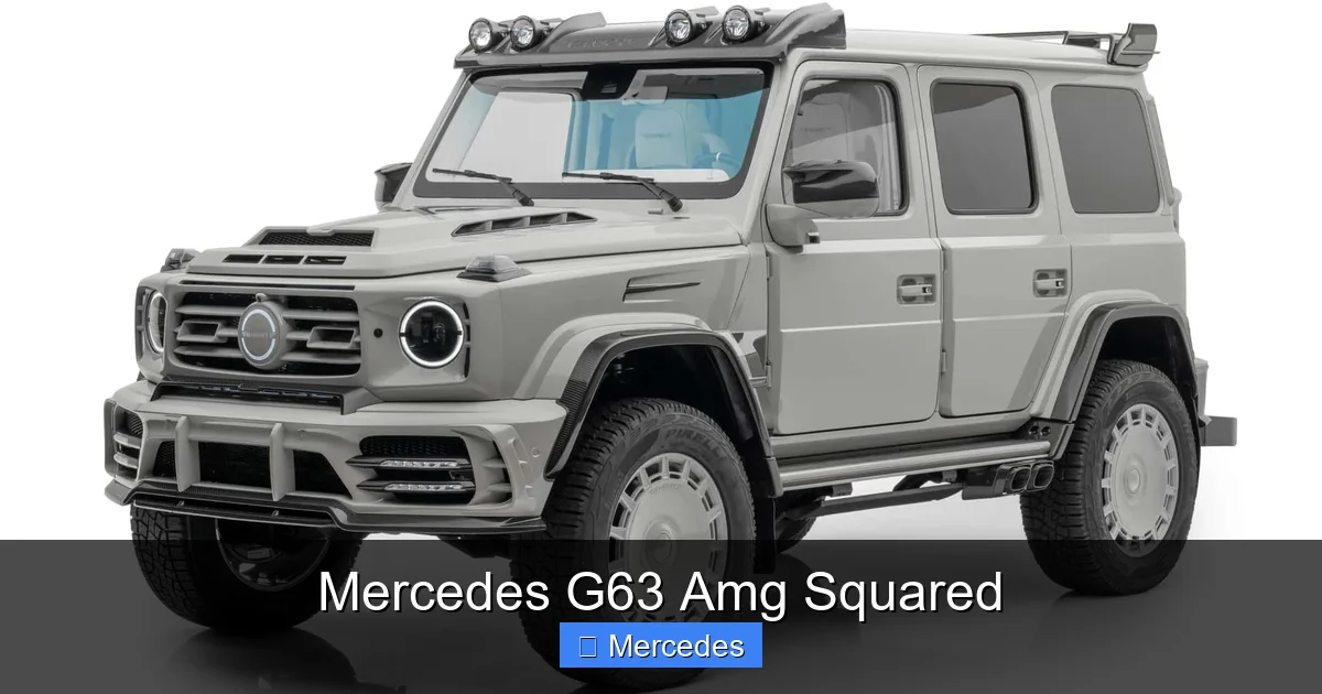 Mercedes G63 Amg Squared