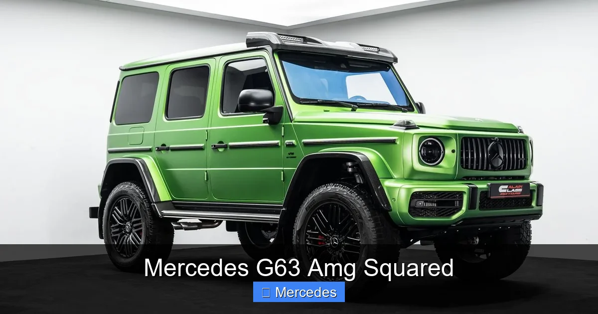 Mercedes G63 Amg Squared