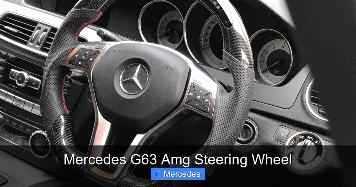 Mercedes G63 Amg Steering Wheel