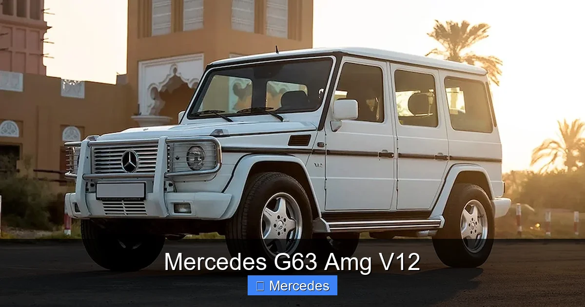 Mercedes G63 Amg V12
